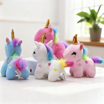 Mini Einhorn Plüsch Schlüsselanhänger: Süßer Pony Taschenanhänger