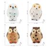 Simulation Forest Bird Animal Model Open-Footed Owl Desktop Static Decoration Ornament Toy