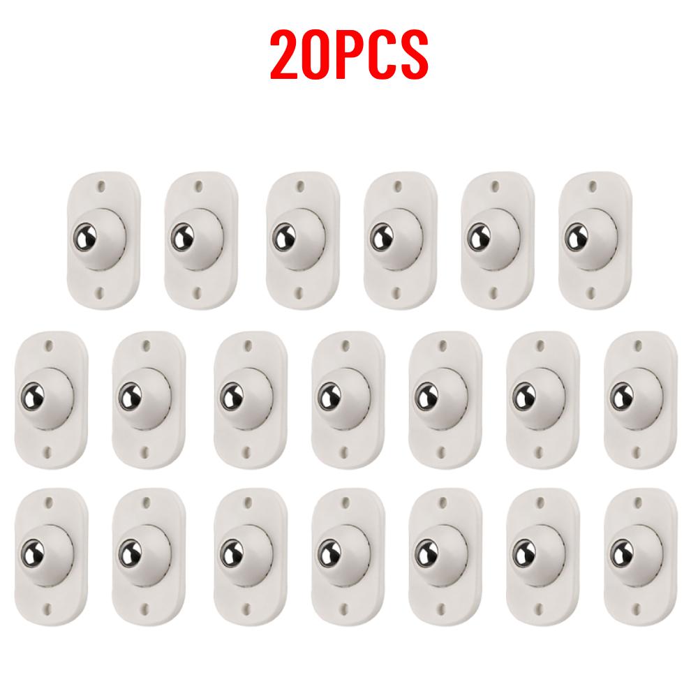4-100pcs Self Adhesive Caster Wheels Universal Pulley Furniture Mini Swivel Casters Wheel Cabinet Trash Stainless Steel Roller