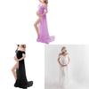 Basic Maternity Dress With Chiffon Fabric For Photoshoot And Summer Wear