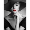 Black White Pictures For Living Room Elegant Red Lips Woman Poster And Print Modern Wall Art Canvas Painting Home Decor