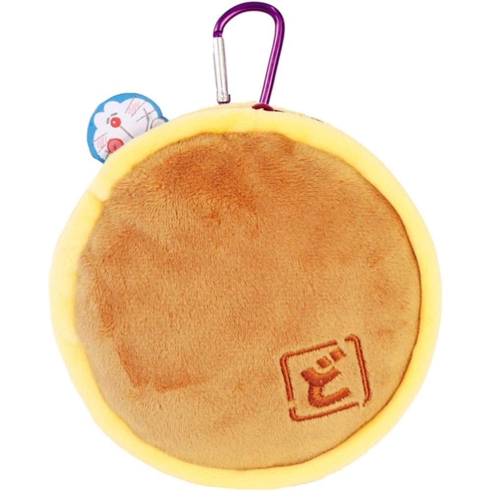 Doraemon Plush Keychain Mascot with Carabiner Dorayaki Design 15cm