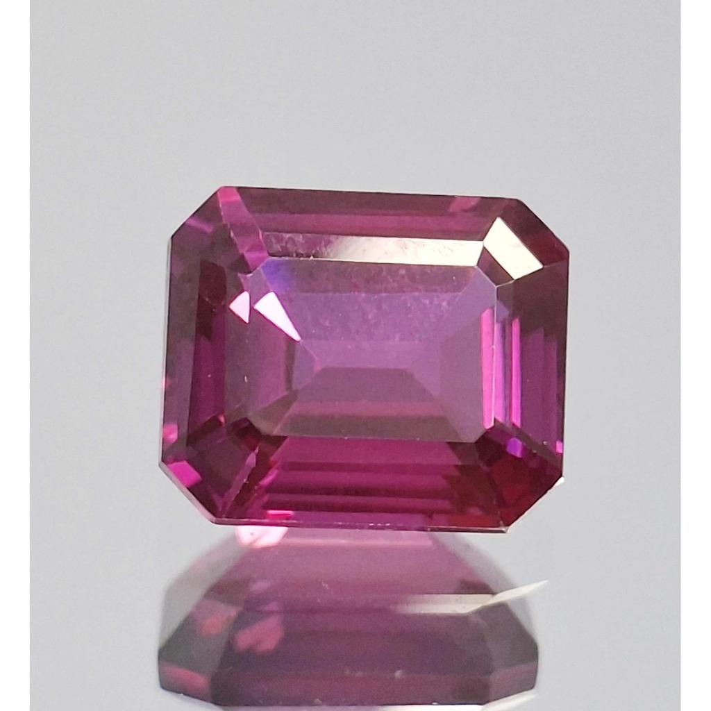 Emerald Cut Natural Pink Rhodolite Garnet 8-10 Ct Beautiful Certified Gemstone
