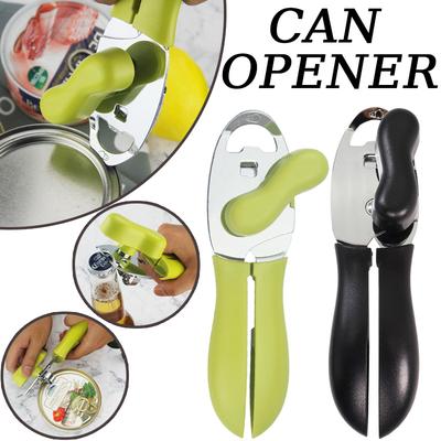 Ouvre-boîte manuel multifonctionnel 1 pièce Ouvre-boîte quatre-en-un Acier inoxydable Ouvreurs professionnels Outils de cuisine utiles VIE LENTE