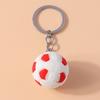 New Resin Mini 3D Soccer Football Keychain Sport Ball Key Ring Pendant for Men Women Car Key Holder Handbag Decor Jewelry Gift