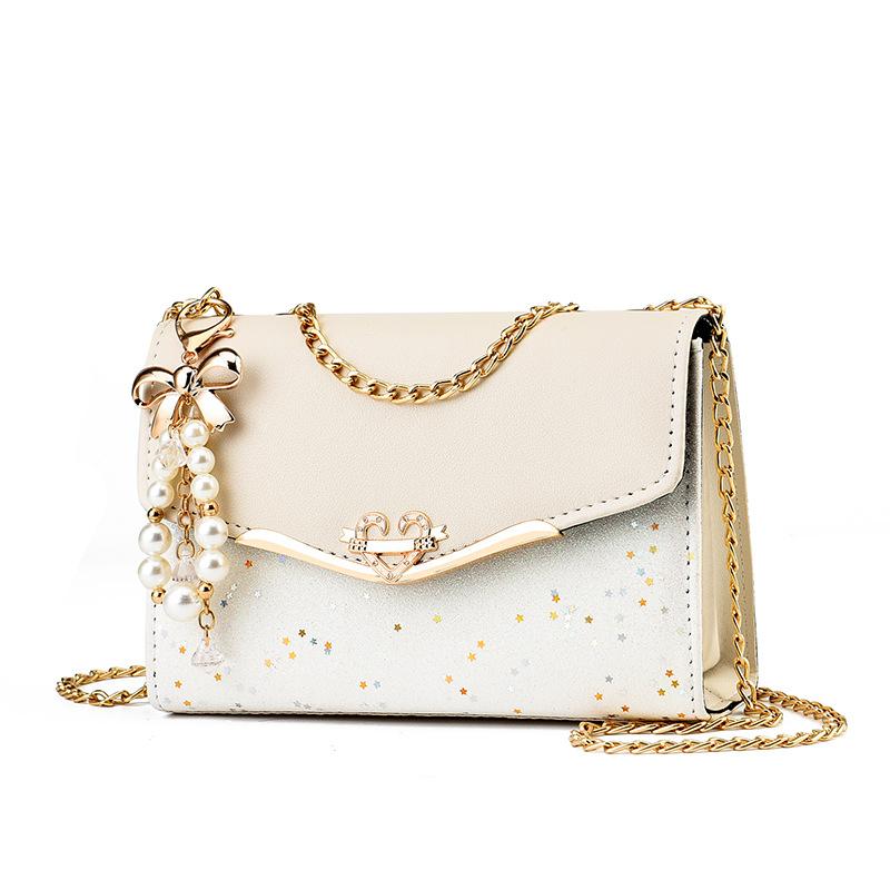 Korean Version Women'S Crossbody Bag Sequin Chain Shoulder Bag Mobile Phone Bag
