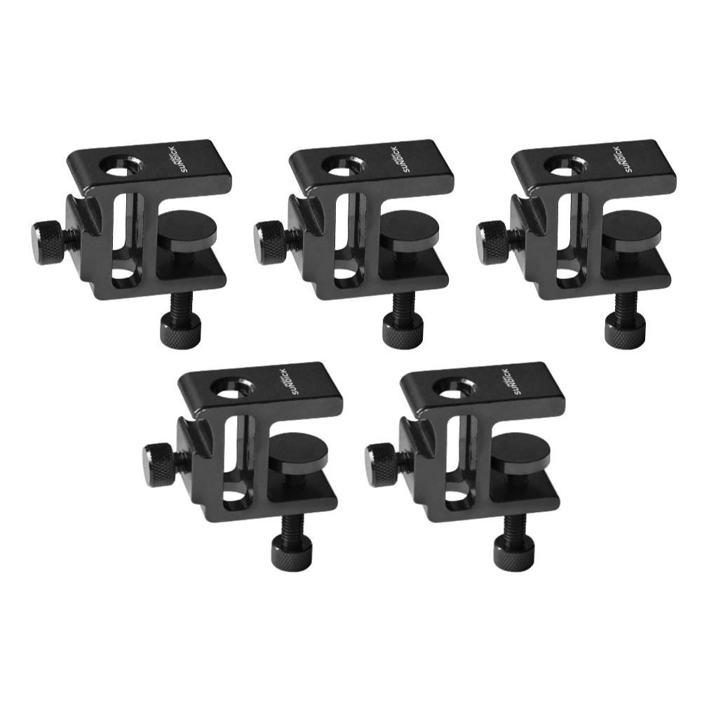 1-5Pcs 360 Degree Rotation Camping Lamp Pole Table Clip Suitable for Diameter 10-12mm Adjustable Height for Desktop Table Lamp