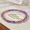 Retro Natural High-Quality Amethyst Cut Square Bracelet Women'S Fashion Niche Design Bracelet