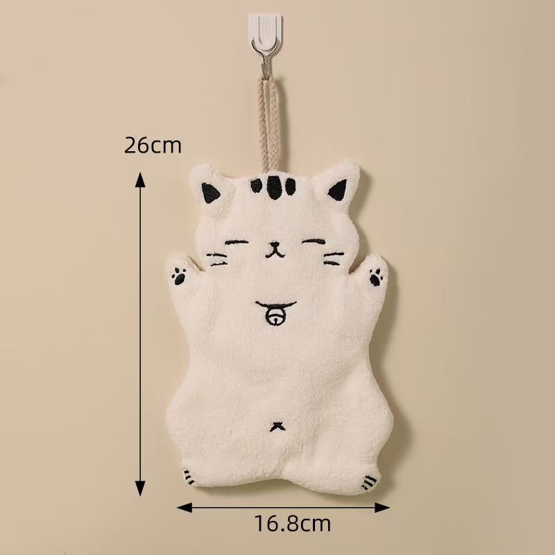 Hangable Hand Towel, Thickened Absorbent Quick-drying Bathroom Special Handkerchief Hand Cloth Children's Handkerchief Towels