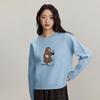 INMAN Women's Cartoon Bear Knit Pullover Sweater