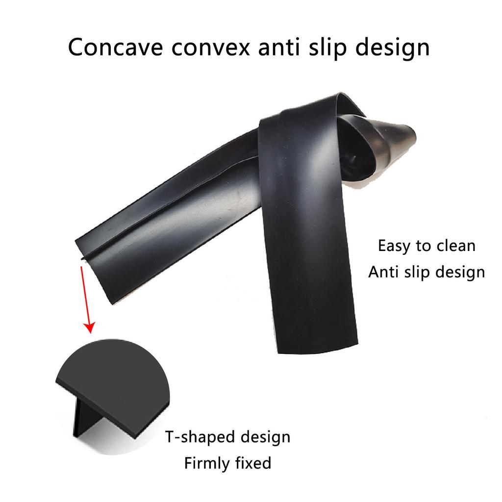 2 Pezzi Copri Fessure Piano Cottura Cucina Striscia in Silicone a T Protezione Fornello a Gas Tappetino Resistente al Calore Tampone per Pulizia Fessure