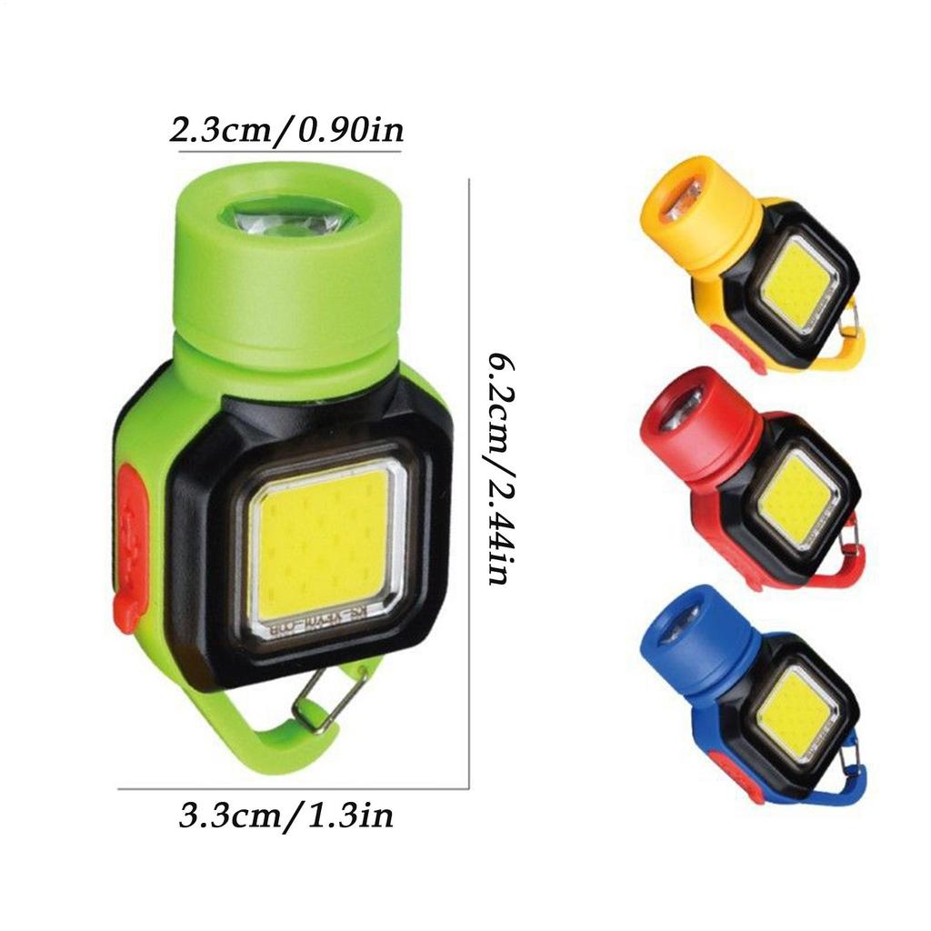 Pocket Flashlight SOS Rechargeable Survival Gear Small Keychain Floodlight For Camping Hiking Cycling Fishing Dog Walking