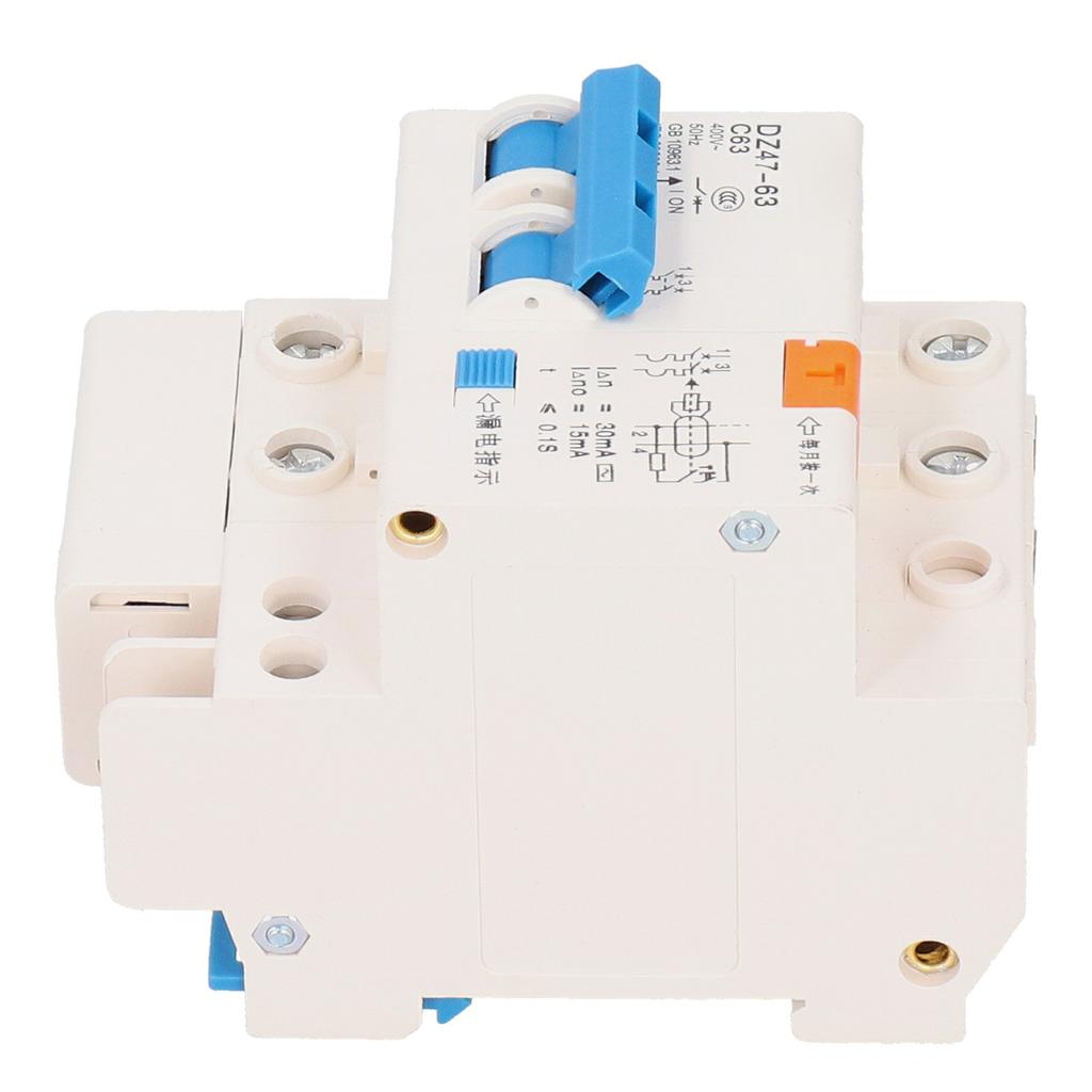 220V 2P63 Circuit Breaker Disconnector Electric Leakage Protection Switch 35mm Din Rail Mount