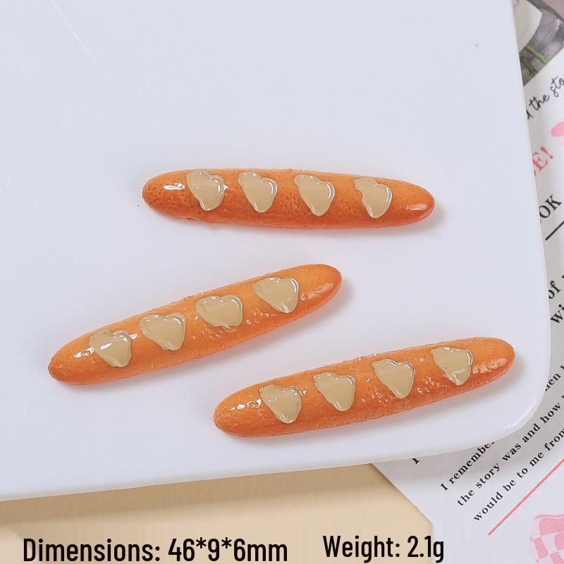 Handmade Resin Cartoon Hair Clips, Cute Dog & Bread DIY Crocs Charms