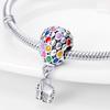 Charm Bead Components Bead Component Copper Metal Pixar Up House & Balloons Dangle Compatible With Bangle Bracelet High Quality Fine Jewelry Necklace