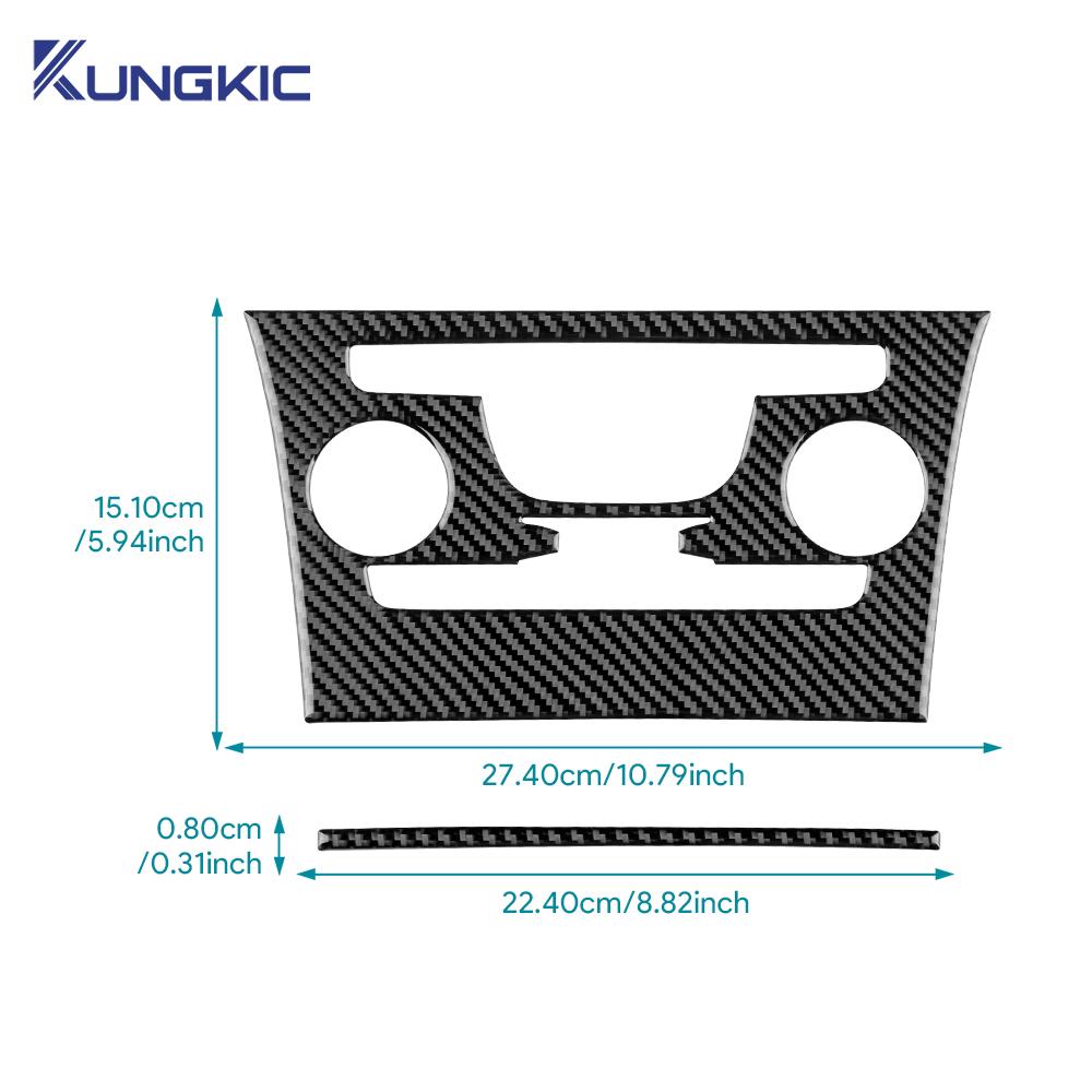 Real Soft Carbon Fiber Sticker For Chrysler 300 300C 2011 2012 2013 2014 LHD RHD Car Central AC Knob Panel Interior Accessories
