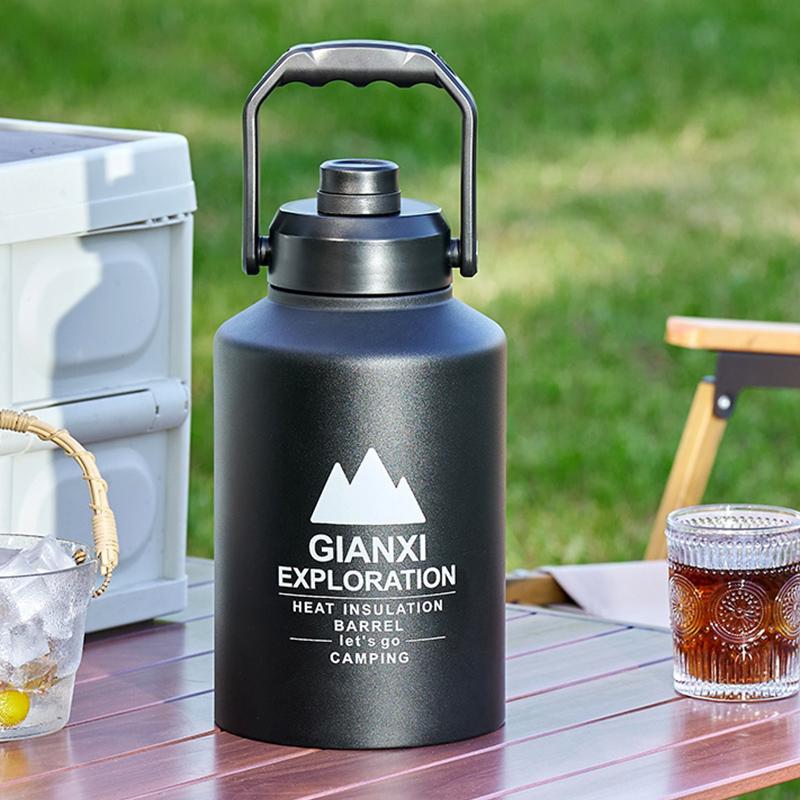 Stainless Steel Insulation Bucket Large Capacity Portable Ice Bucket Camping Large Bottle Mouth Ice Insulation Pot
