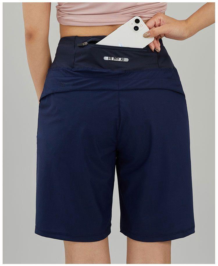 

Женские шорты для йоги и бега с высокой талией и широкими штанинами L