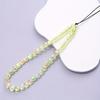 Dazzle Color Heart Beaded Cellphone Case Chain Women Girls Acrylic Mobile Phone Hanging Cord For Fashion Lanyard Strap Jewelry 1