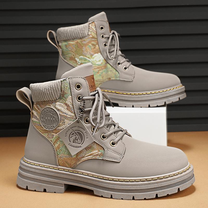 Fashion CYYTL Mens Boots Ankle Cowboy Combat Winter Tactical Motorcycle Chelsea Casual Shoes Leather Work Outdoor Hiking Designer Luxury