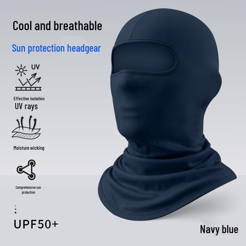 Quick-Dry Multifunctional Summer Cycling Face Mask: Breathable, Sun-Protective, Ice Silk Balaclava & Headband