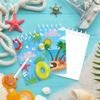 8pcs Summer Beach Spiral Pocket Notebook Vertical Flip Portable Notepad Party Favor Pool Event Stationery Memo Pad