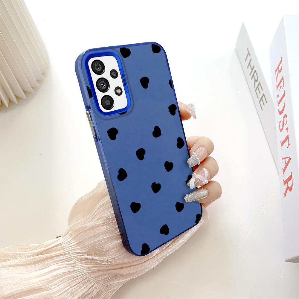 Painted Pattern Colorful Sliver Double Sided Hard Shell Shockproof Anti-fall Phone Casing for Samsung