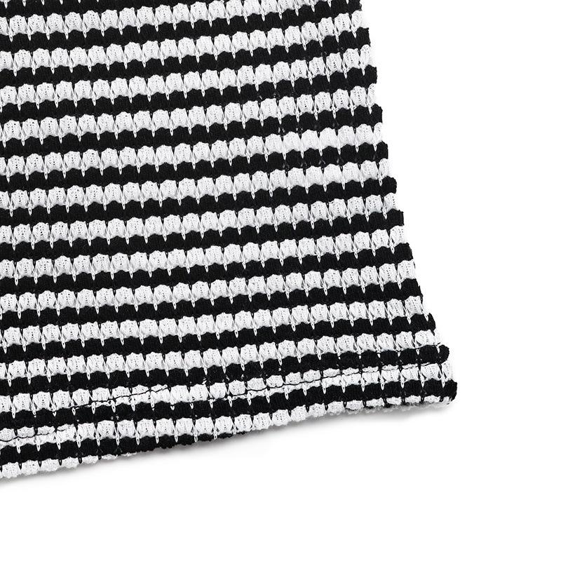 Women's Summer Striped Fashion Crew Neck Short-sleeved T-shirt Top