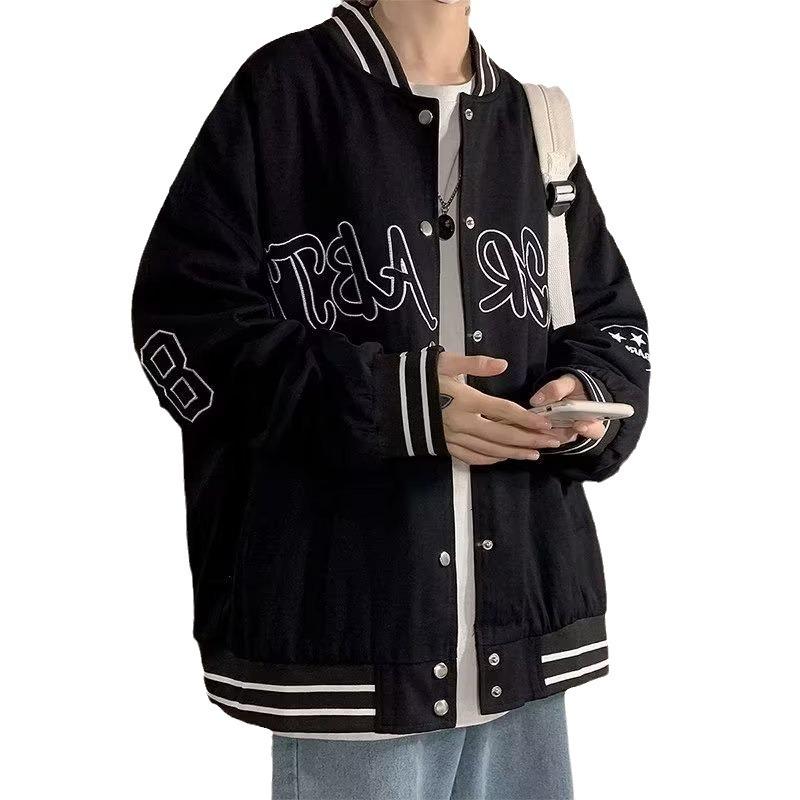 Men's Trendy Hong Kong Style Hooded Jacket - Spring/Autumn Casual Loose Fit