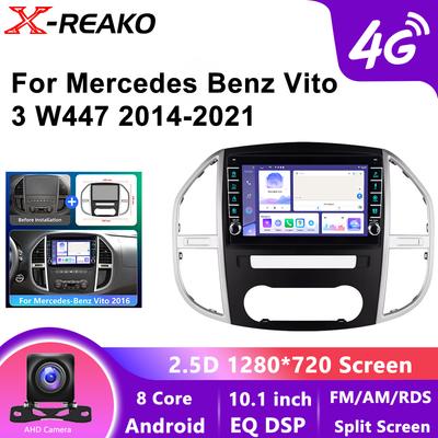 Android 13 для Mercedes Benz Vito W447 2014-2021 10,1-дюймовий стильний автомобільний навігатор GPS 4G 8-ядерний автомагнітола Стерео Автомобільний мультимедійний плеєр