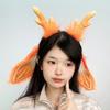 Bunnies Ears Headband Bunnies Tail Reindeer Antlers Headband Deer Antler Hairband for Christmas Halloween Cosplay Costume