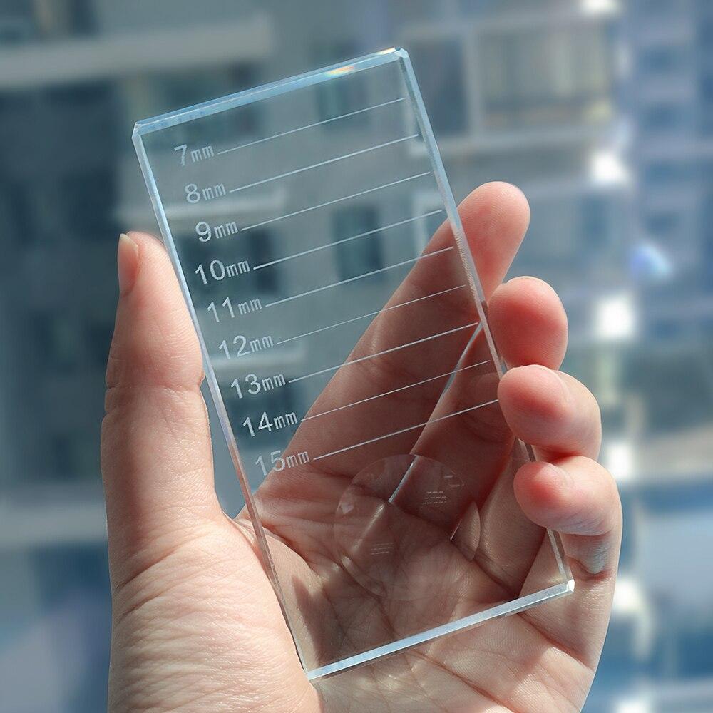 ANNAFRIS Wimpernverlängerung Kristallglas Kleberhalter Falsche Wimpern Ständer Pad Palette Make-up Werkzeug Zubehör