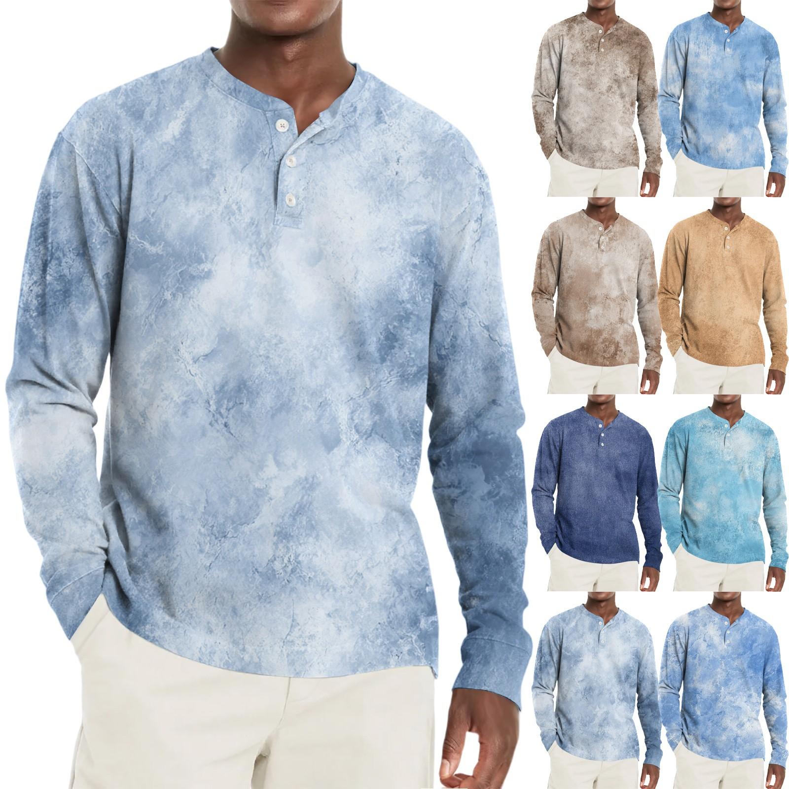 

Men s Loose Casual Long-sleeved Lapel Zip-up Hoodie L синій