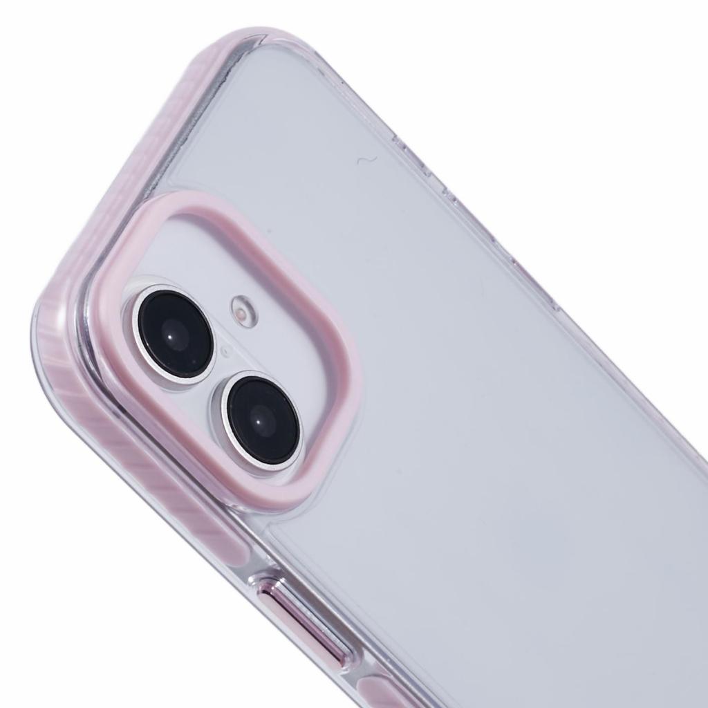 For iPhone 16 Clear Case TPU+PC Shockproof Phone Back Cover
