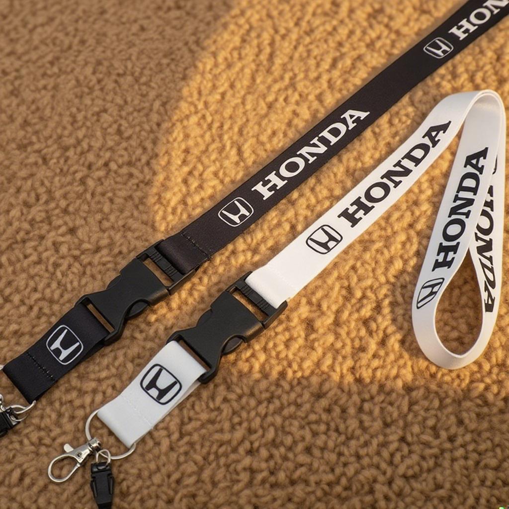 COK1 Honda Car Lanyard Nylon Printing Emblem Keychain gadget auto Fashion Gifts Key Ring Ribbon Lanyard Key Chain Key Holder Keyrings
