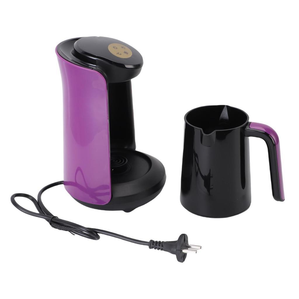 400W Turkish Coffee Maker Machine 6 Cups with Temperature Control LCD Display 3 Heating Modes for Home Travel EU Plug