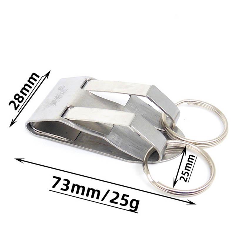 Buy Stainless Steel Keyring Security Clip On Heavy Duty Belt Key Clip
