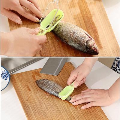 (Nikita) New Practical Fish Scale Remover Scaler Scraper Cleaner Kitchen Tool Peeler