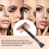 2Pcs Double Head Nose Shadow Brush 2-in-1 Eyeshadow Powder Brush Cosmetic Brush Kit  Concealer