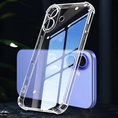 Transparent TPU Shockproof Protection Phone Case for Vivo V60 Lite - Clear