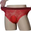 Men Sexy Panties Lace Ultra-Thin See Through Lingerie Underwear Summer Breathable High Elastic Sissy Feminization Underpants