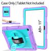 360 Rotating Tablet Case A9 Plus A11 Shockproof Anti-Slip Silicone Cover With Stand Magnetic Full Protection
