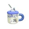 Ceramic Cute Bear Water Cup Straw Cup With Lid Ceramic Coffee Mug Beer Christmas Cups Funny Mugs Personalized Gift Drinkware Bar