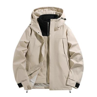 Windproof & Waterproof Japanese Style 3-in-1 Workwear Jacket with Hood
