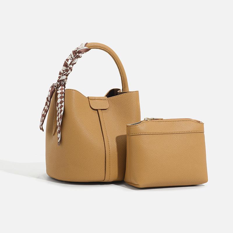 2025 Versatile Women's Fashion Scarf Bucket Handbag & Crossbody Bag