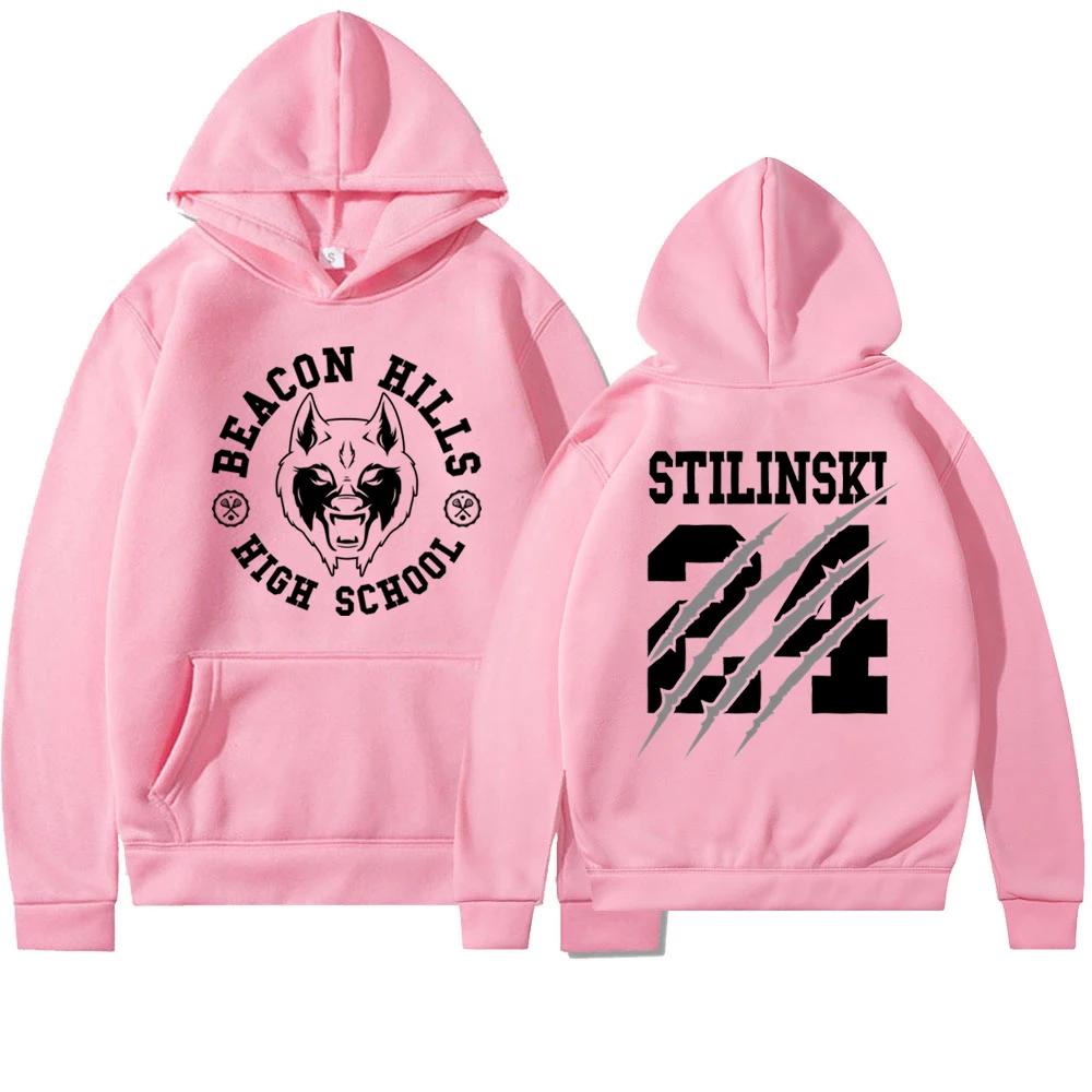 Herbst Winter Teen Wolf Stileski 24 Hoodie Mode Bedruckte Streetwear Herren und Damen Sportbekleidung Warmer Hoodie