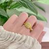 Gold-Plated Brass Jewelry Set: Vietnamese Sand Gold Necklace, Bracelet, & Ring for Women