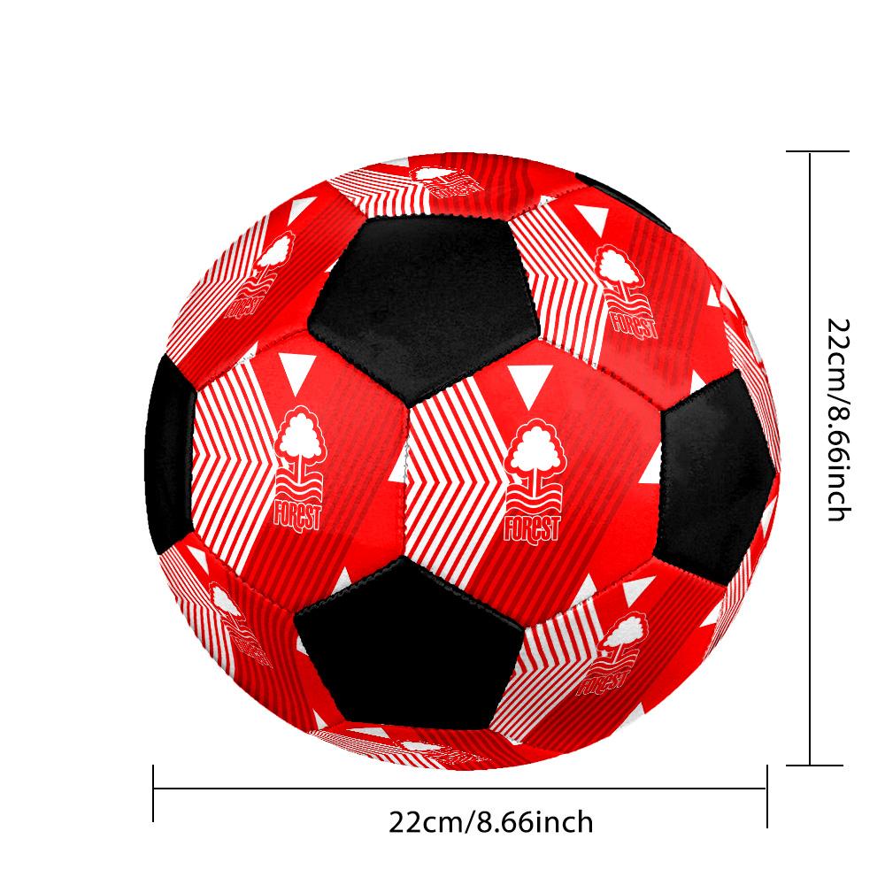 Nottingham Forest F.C Soccer Ball Colorful All Ages Machine Stitched PVC Competition Ready Durable High-Bounce.SIZE5