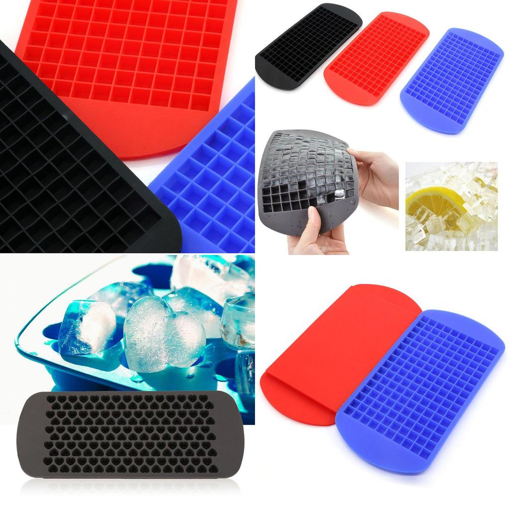Premium Quality 160-cell Ice Cube Tray Silicone Mold For Effortless Ice Making