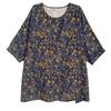 DIMANAF Plus Size New T-Shirt Women Flower Print Loose Casual O-Neck Lady Tops Tees Shirts Oversize Summer 2026